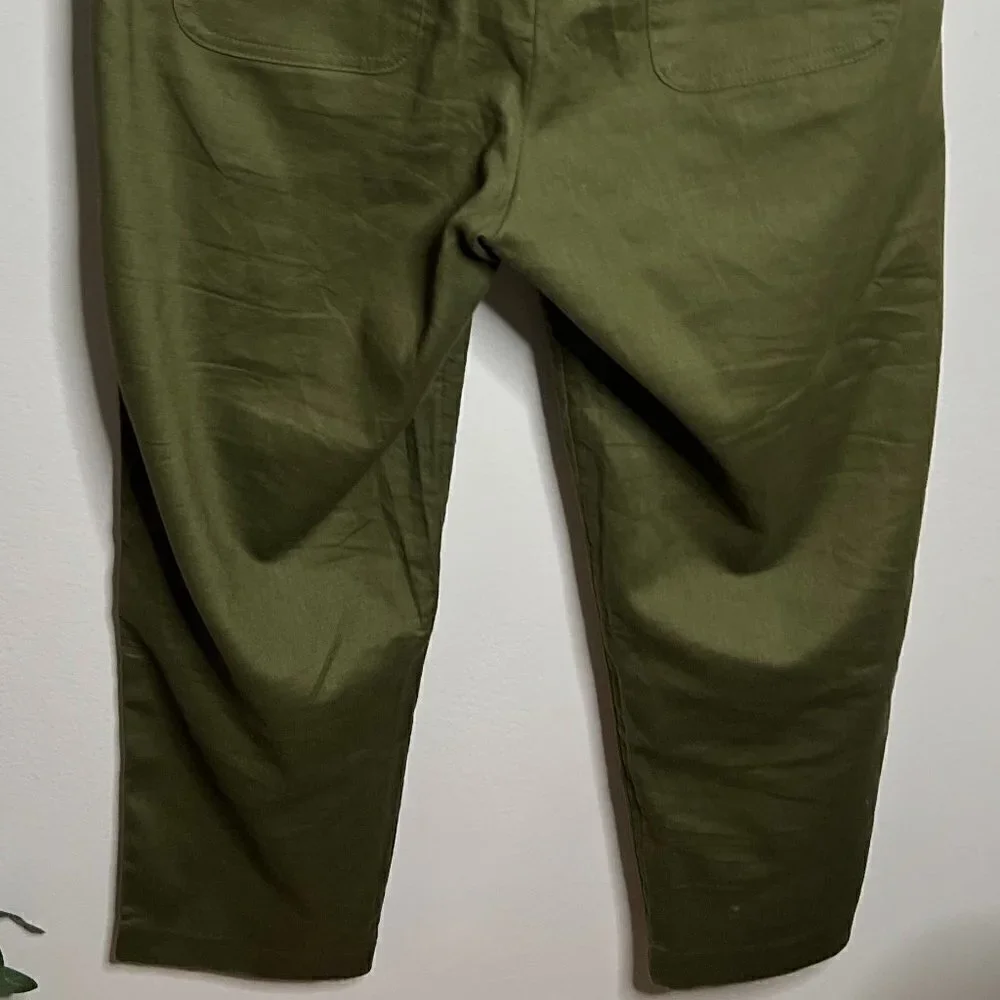 Banana Republic Olive Green Linen & Cotton Blend Pants Size 10P